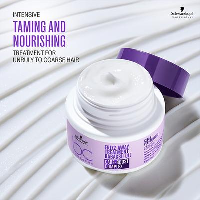 Schwarzkopf Professional Bonacure Frizz Away Treatment with Babassu Oil with Vegan Keratin 200 ml - Hair Masks & Packs