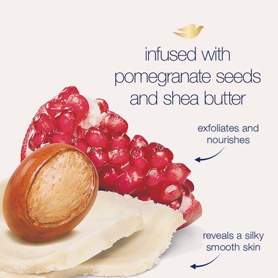 Dove Exfoliating Body Polish With Pomegranate Seeds And Shea Butter 298 gm - Scrubs & Exfoliants
