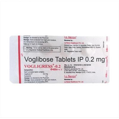 Vogligress 0.2mg Tablet 10'S - Diabetes-Ant