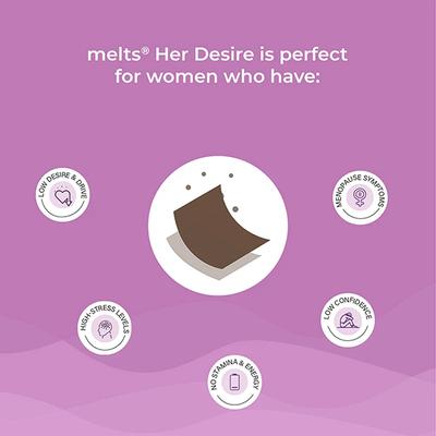 Wellbeing Nutrition Melts Into Her Desire Strips - Refreshing Peppermint 30's - Women Health
