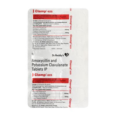 Clamp 625mg Tablet 10'S - Bacterial Infections-Pen