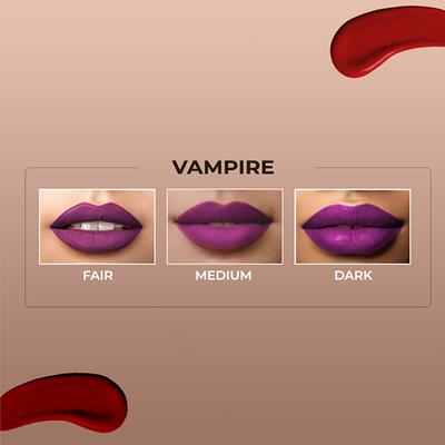 Colorbar Powerkiss Vegan Matte Lipcolor Transferproof Long-Lasting Hydrating Vampire -023 5ml - Liquid Lipsticks
