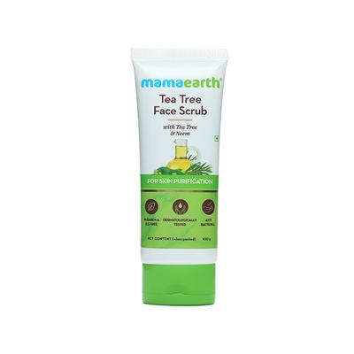 Mamaearth Tea Tree Face Scrub 100 gm - Face Scrubs