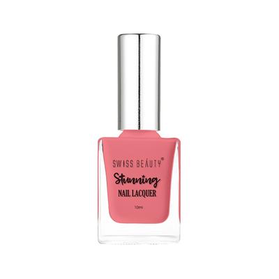 Swiss Beauty Stunning Nail Lacquer - 10 CariBBean Coral 10ml - Nail Polish
