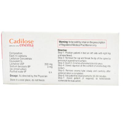 Cadilose Enema 250ml - Constipation-Lax