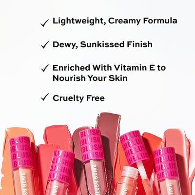 Makeup Revolution Blush Bomb Cream Blusher Glam Orange 4.6 ml - Blushes