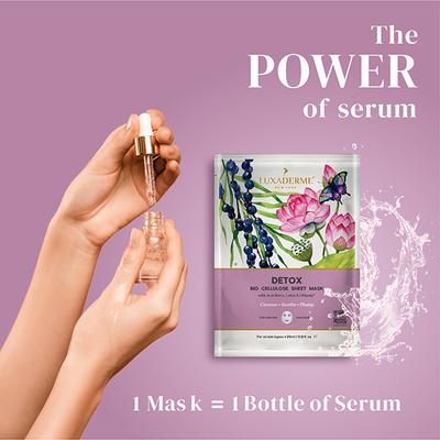 Luxa Derme Detox Bio Cellulose Sheet Mask 25 ml - Sheet Masks