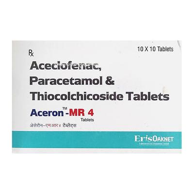 Aceron MR 4mg Tablet 10'S - Muscle Cramps/Spasticity-Mus