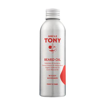 Uncle Tony Beard Oil Organic Sunflower Oil Sweet Almond Oil Woody Mandarin 150ml - Beard Oil
