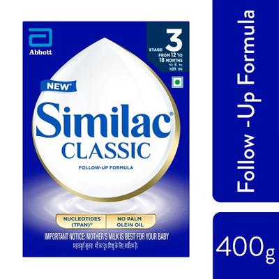 Similac Classic Follow-Up Formula Stage 3 Powder (12 to 18 months) Refill Pack 400 g - Baby And Infant Supplements