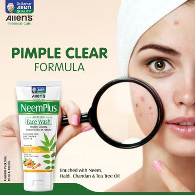 Allen Neem Plus Face Wash 100 ml (Pack Of 2) 1's - Personal Care (Ayush)