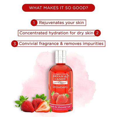 Bryan & Candy Strawberry Shower Gel 300 ml - Shower Gels & Body Wash