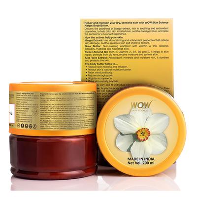 WOW Skin Science Nargis Body Butter 200 ml - Lotions & Creams
