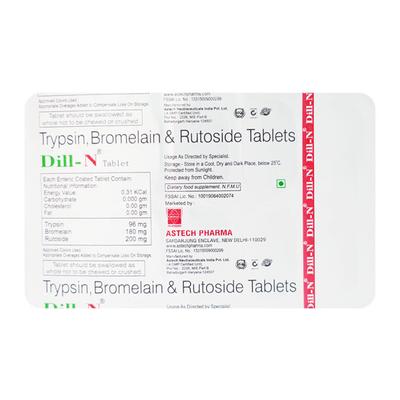DILL N Tablet 10's - Pain relief-Ant
