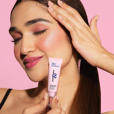 Blue Heaven Pop and Glow Cheek and Eyes Gel Bloom Blush, Pink Tease 12 ml - Blushes