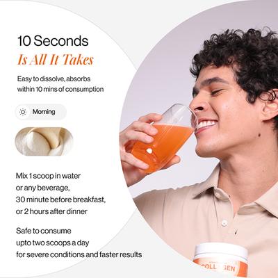 Beautywise Advanced Collagen Peptides (Mango Peach) 200 gm - Multi-Vitamins