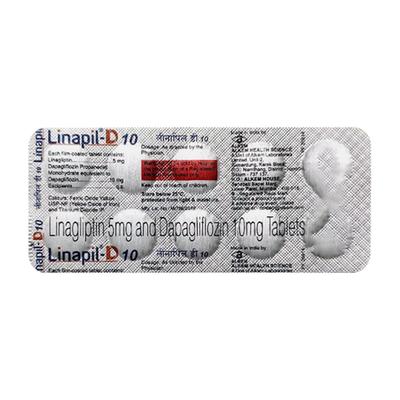 LINAPIL D 10 Tablet 10's - Diabetes-Ant