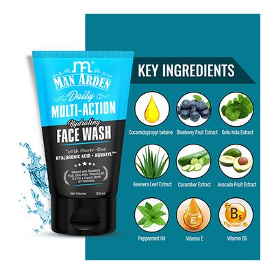 Man Arden Daily Multi-Action Hydrating Face Wash 100 ml - Face Washes