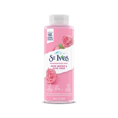 St. Ives Refreshing Rose Water & Aloe Vera Body Wash 473 ml - Shower Gels & Body Wash