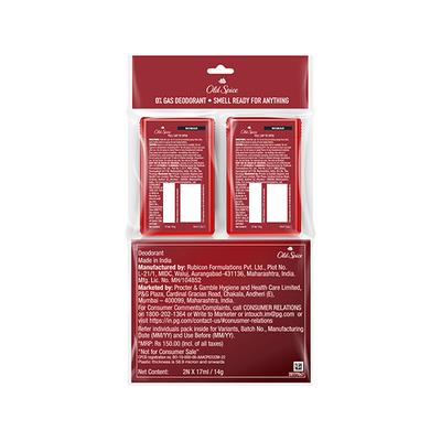 Old Spice Nomad No Gas Deodorant Body Spray Perfume for Men Pocket Size 17ml each, Travel Friendly 2's - Men Deodorants/Roll-Ons