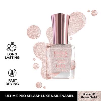 Faces Canada Ultime Pro Splash Luxe Nail Enamel - Rose Gold (L19) 12 ml - Nail Polish