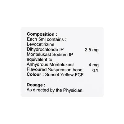 MONTASMA L KID Mixed flavour Oral suspension 60ml - Allergies-Ant