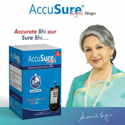 AccuSure Simple Gluco Test Strip 50's - Blood Glucose Monitors/Strips