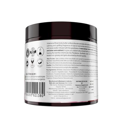 Volamena Rose body butter for Deep Hydration 100ml - Body Butter
