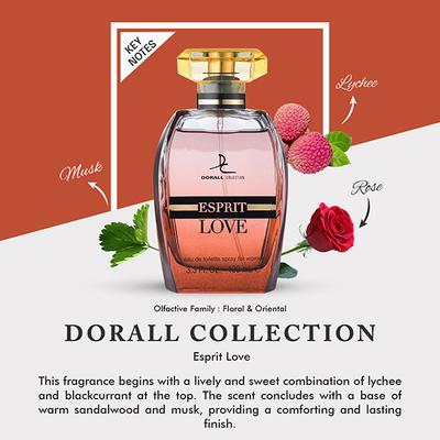 Dorall Collection Esprit Love Eau De Toilette 100 ml - Women Perfumes (Edt/Edp)
