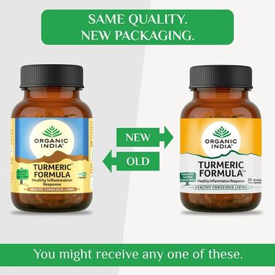 Organic India Turmeric Formula Veg Capsules 60's - Vitamin C