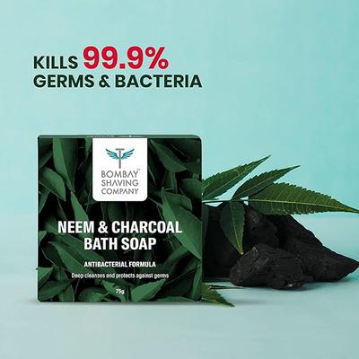 Bombay Shaving Company Charcoal and Neem Bath Soap 3,75gm Each 3's - Soaps