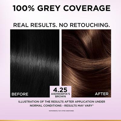 L'Oreal Paris Excellence Creme Hair Color, 4.25 Aishwarya's Brown 100gm+72ml 1's - Crème