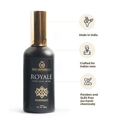 India Grooming Club Royale Revitalising After Shave Lotion (ASL) 100 ml - Aftershave Lotion