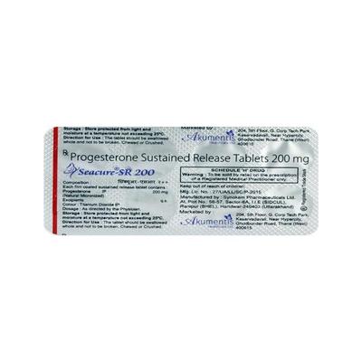 Seacure SR 200mg Tablet 10'S - Hormonal Therapy-Oes