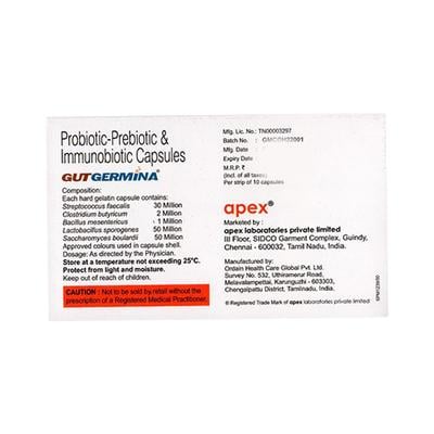 GUTGERMINA Capsule 10's - Diarrhoea-Ant