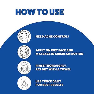 Bombay Shaving Company Anti Acne Facewash with Salicylic Acid, Controls Acne & Fights Pimples 150 gm - Face Washes