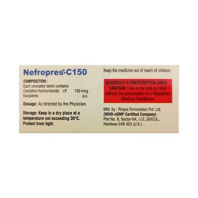 NEFROPRES C 150 Tablet 10's - Hypertension-Per