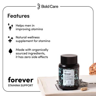 Bold Care All Round Stamina Booster Combo Pack (Forever Tablet 60's + Extend Delay Spray 20 gm) - Sexual Healthcare