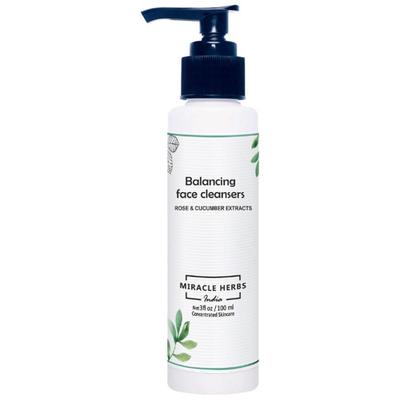 Miracle Herbs Balancing Face Cleanser Rose And Cucumber 100 ml - Face Wash & Cleansers