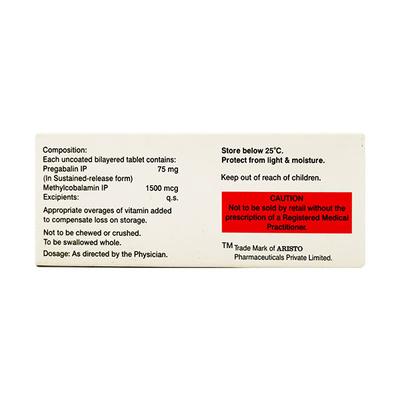 Gabasafe Plus SR 75mg Tablet 10'S - Neuropathic Pain-Dru