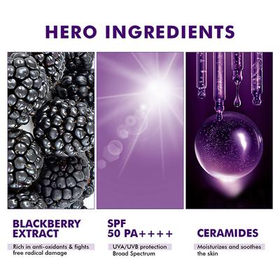 Conscious Chemist Berry Bright SunscreenSpf 50 Pa ++++Uva/UvbNiacinamide & Berry Extract 50 gm - Face Sunscreen