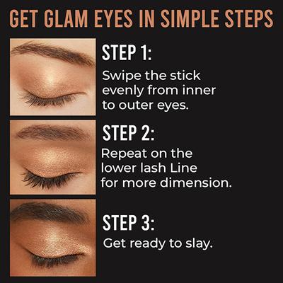 Insight Cosmetics Glide & Glow Eyeshadow Stick Pink Silvet 2 g - Eyeshadow, Bases & Primers