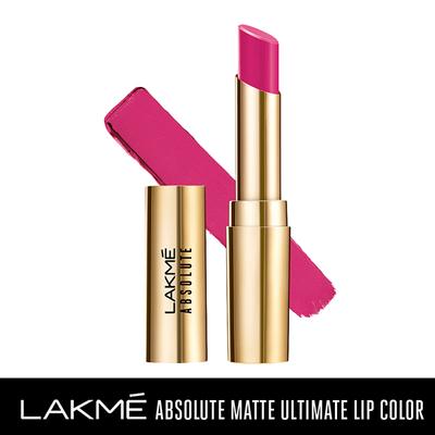 Lakme Absolute Matte Ultimate Lip Color With Argan Oil Orchid Pink 3.4 Gm - Lipsticks