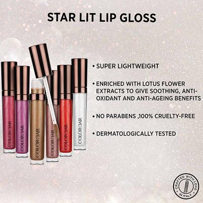 Colorbar Starlit Lip Gloss Lustre-002 6 ml - Lip Glosses