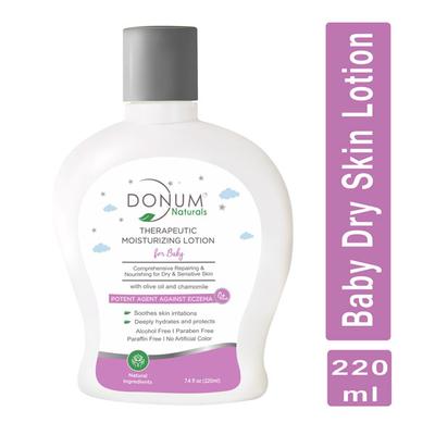 Donum Naturals Baby Therapeutic Moisturising Lotion - Olive Oil & Chamomile 220 ml - Creams, Lotions & Oils