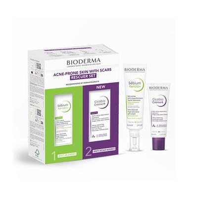 Bioderma Rescuer Set for Acne-Prone Skin with Scars 70 ml - Facial Kits