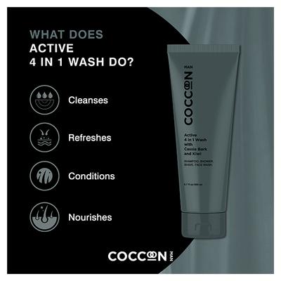 Coccoon Active 4 in 1 Wash 200 ml - Face Wash & Cleansers