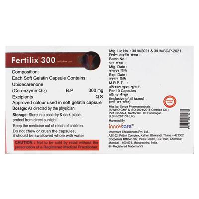 Fertilix 300mg Softgel 10'S - Supplements-Sup