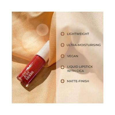 Just Herbs Ayurvedic Liquid Lipstick Kit With Long Lasting, Hydrating 5's - Liquid Lipsticks
