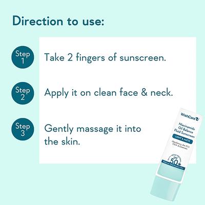 Wishcare Niacinamide Oil Balance Sunscreen SPF 50 PA++++ Light and Matte Sunscreen for Oily Skin 50 gm - Face Sunscreen